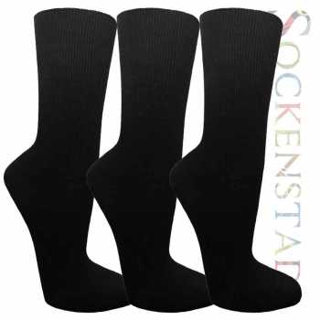 100% Baumwollsocken | schwarz